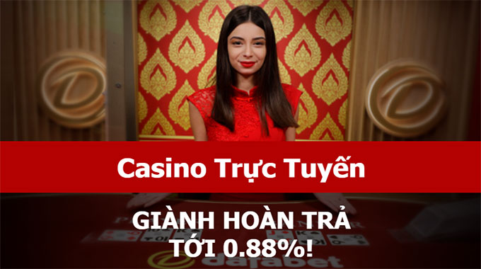 Hoàn trả Casino trực tuyến tại Dafabet