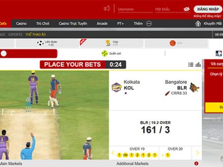 Tìm hiểu sảnh thể thao ảo Betradar Cricket tại Dafabet